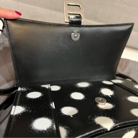 Balenciaga Hourglass Polka Dots bag / size Small - Picture 4 of 6